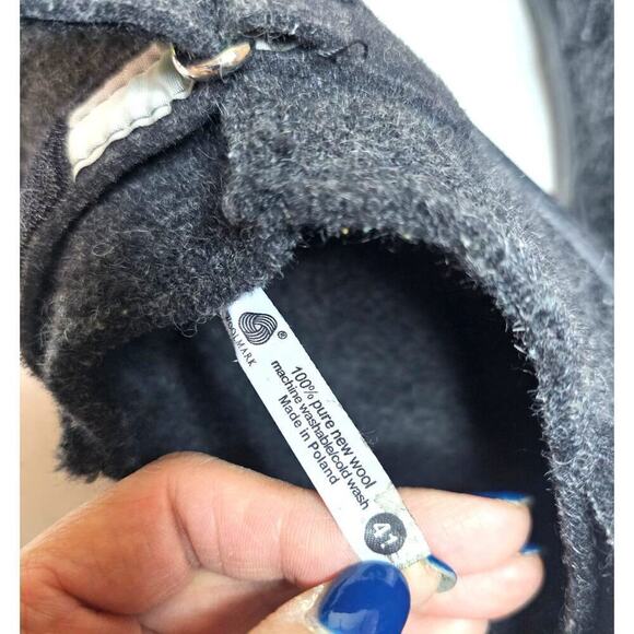 Haflinger 100% Pure New Wool Sz41 Gray Made in Poland. Woolmark. MachineWashable - Picture 3 of 15